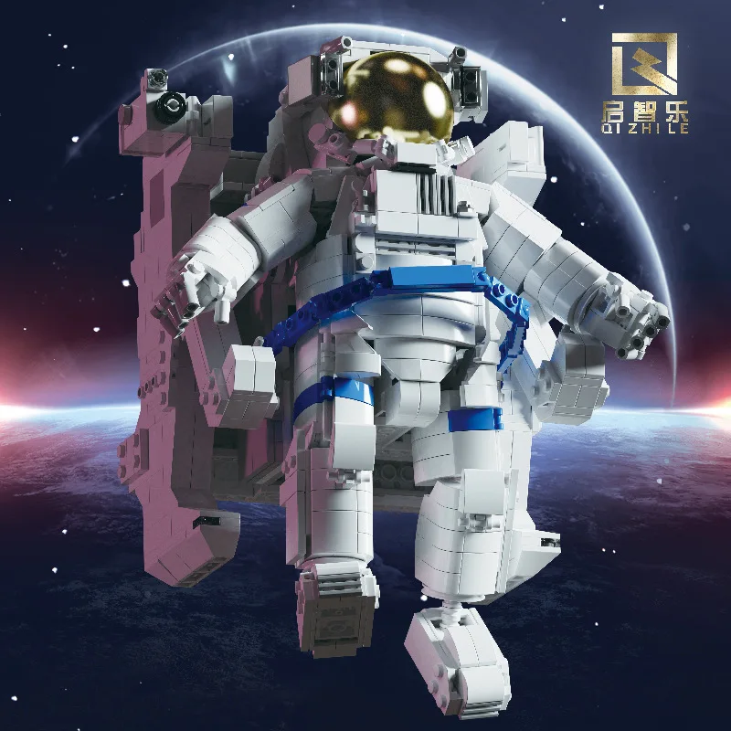 

Tech Space Astronaut Mini Building Blocks - Educational Out-of-this-World Puzzle for Kids' Creative Galaxy Adventures