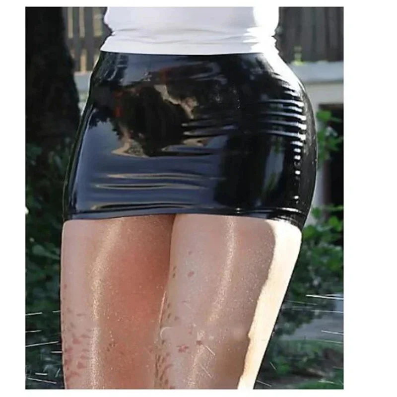

Sexy Latex Skirts Dress for Women Rubber Cosplay Costumes