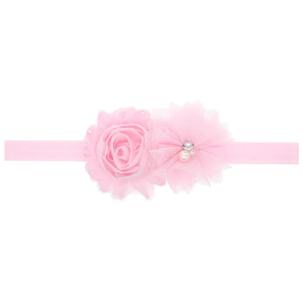 女の赤ちゃんのための弓のヘッドバンド,花のヘッドギア,ヘアアクセサリー,1個