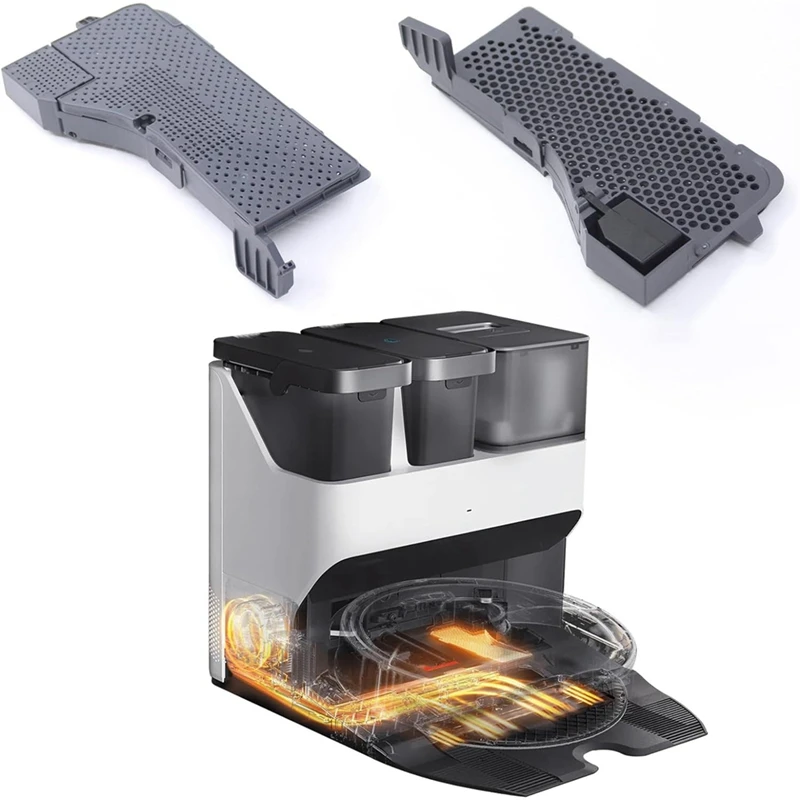 Manutenção Escova e Filtro de Água Peças de Montagem, Acessórios para Roborock S7 Max, Ultra Totalmente Automático Vazio Wash Fill Dock