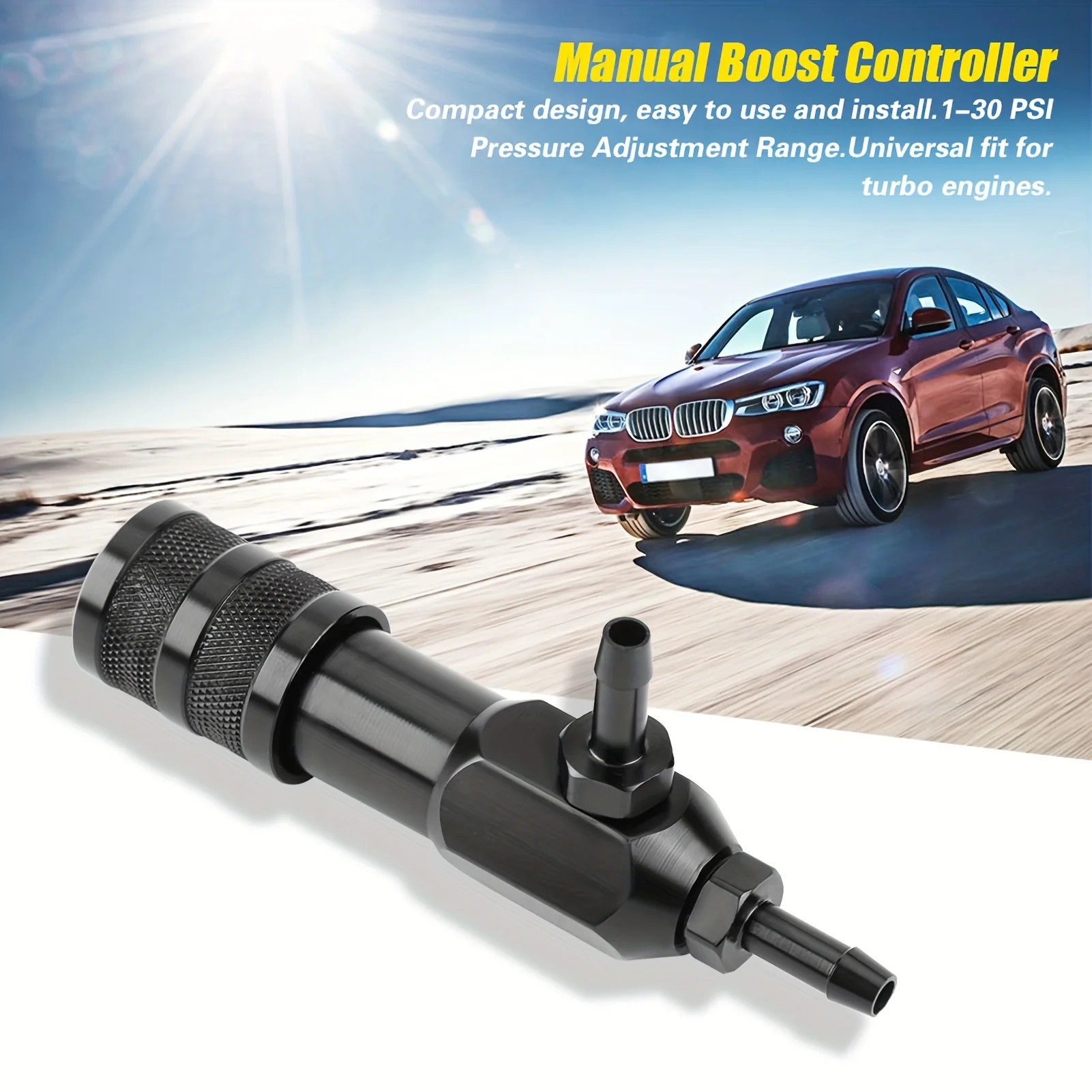 Controller boost manuale ad anello chiuso per caricabatterie turbo regolabile universale per auto da 1-30 PSI