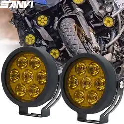 SANVI 4.5 ''LED reflektor światło robocze światła przeciwmgielnego lampa do jazdy dla BMW R1200GS R1250GS F800 F850 F900 motocykl SUV ATV UTV Truck