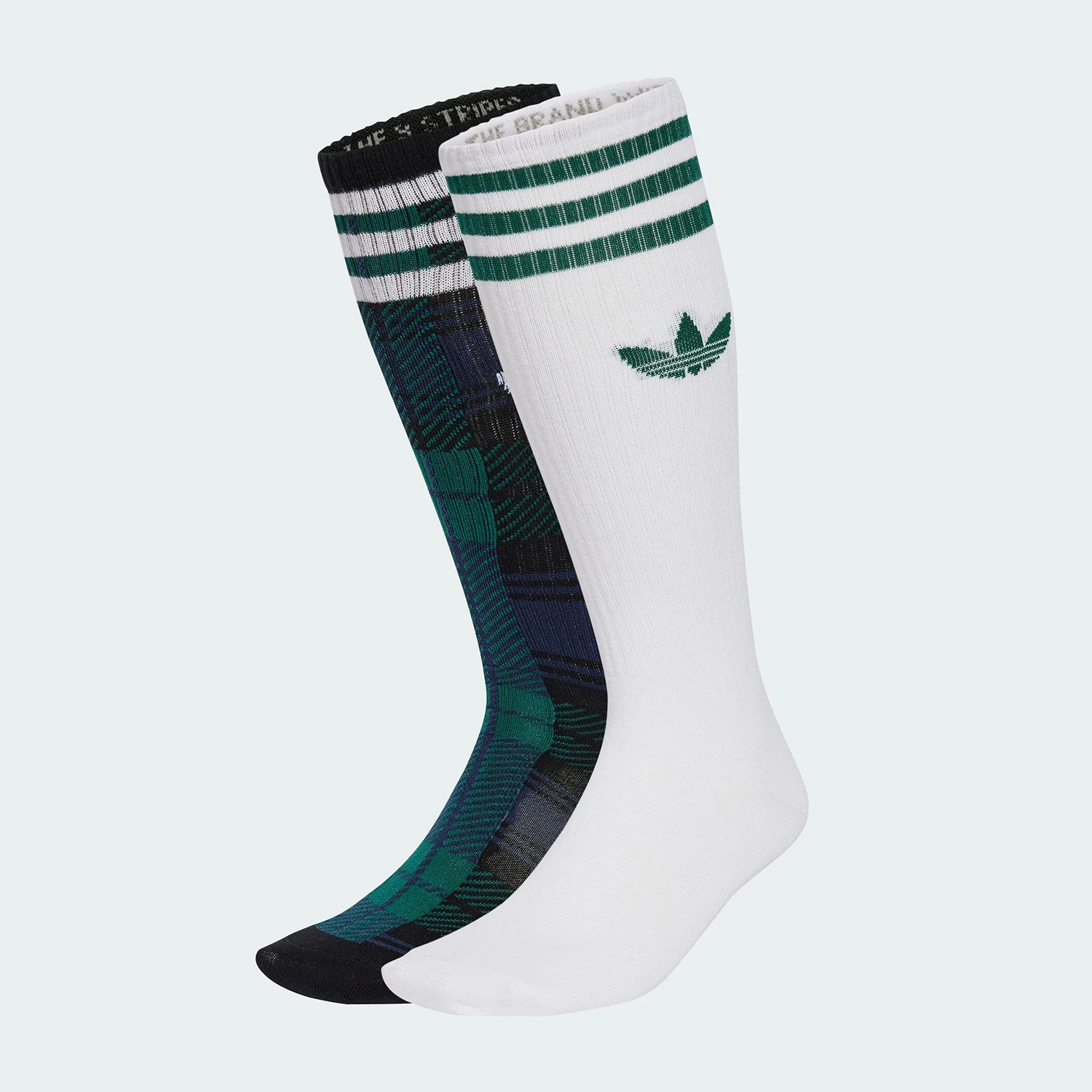 

Adidas Authentic Three Leaves Men's Women's Fashion Sports Long Tube Socks Two Pairs Set IX6812