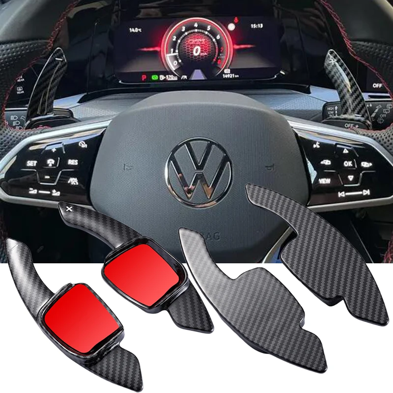 Cambio de paleta de impresión de fibra de carbono ABS para Volkswagen Amarok VW Jetta Nivus Virtus t-cross Golf 8 MK8 GTI RLine Crossfox