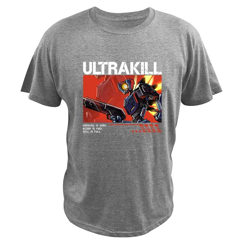 Shooter Video Game Lovers Y2k Geek Streetwear Summer Casual 100% Cotton Soft EU Size Unisex T-shirts Ultrakill harajuku