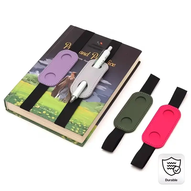 2pcs random Faux Leather Pen Sleeves – Elegant with Elastic Band, for Fountain Pens, Students & Pros