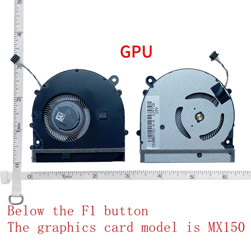 Immagine 4: Nuova ventola di raffreddamento GPU Cpu per Laptop per xiaomi TM1701 TM1707 171502 171501 181501-01 AD AL AQ AK MX250