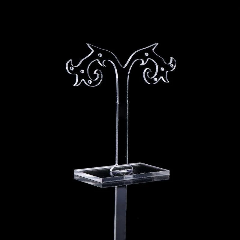 3 Pcs Earring Ear Jewelry Display Stand Acrylic Showcase Storage Hanger Holder Show Rack Gift Jewelry tools
