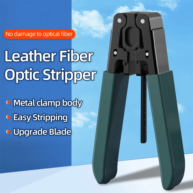 

BYXGD Стриппер для оптоволоконных кабелей из кожи и кожи с синтетическими волокнами для FTTH: легкая зачистка | Металлический корпус зажимного механизма | Обновленное лезвие | Без повреждений для оптического волокна