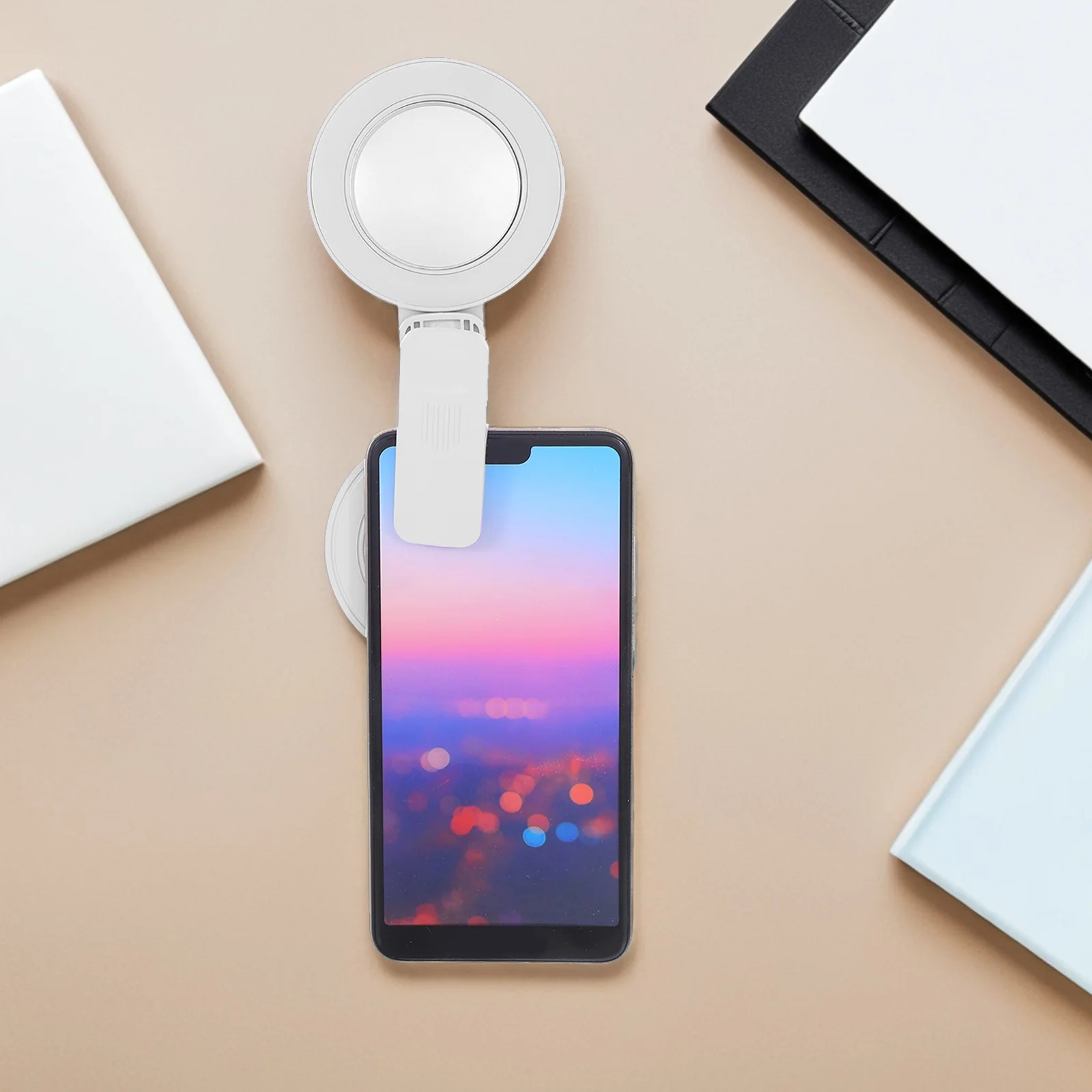 

Selfie Artifact Clip-on Phone Fill Light Mobile Camera Mirror for Vlogs Ring with