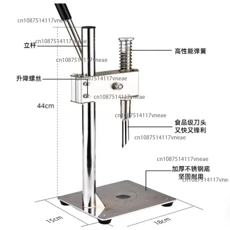 Commercial Stainless Steel Coconut Opener Tool for Young Coconuts Processing Food Processing Machinery