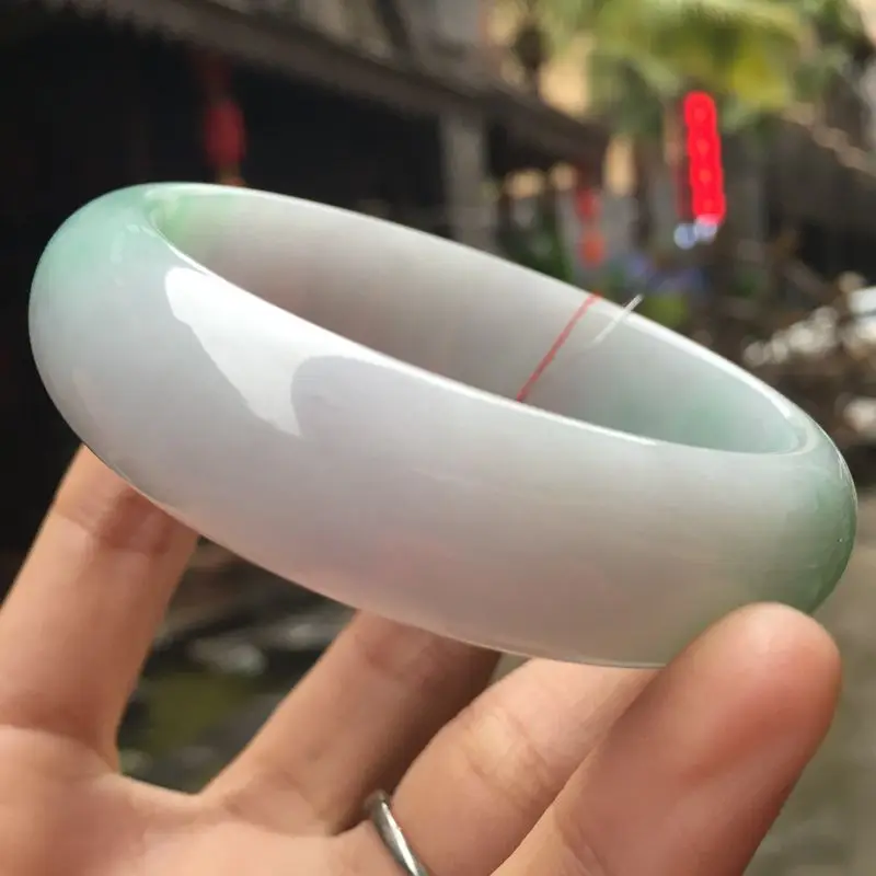 Natural Burmese jade bracelet, green floral patterned jade bracelet, women's style, bright green jade bracelet, jewelry, gift