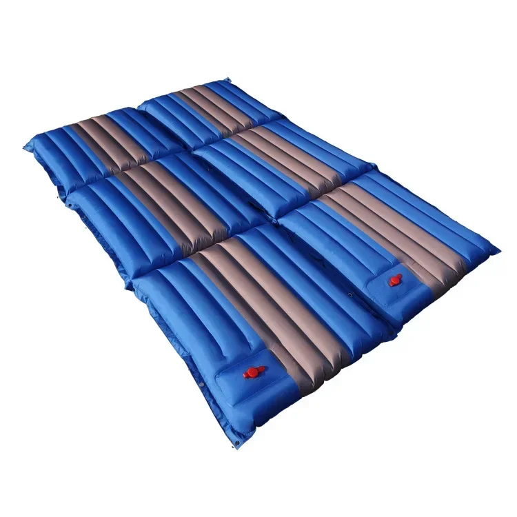 

2PCS/Set Inflatable Camping Sleeping Pad Compact Ultralight Mat Waterproof Mattress Portable Folding Double Bed Beach Mattress