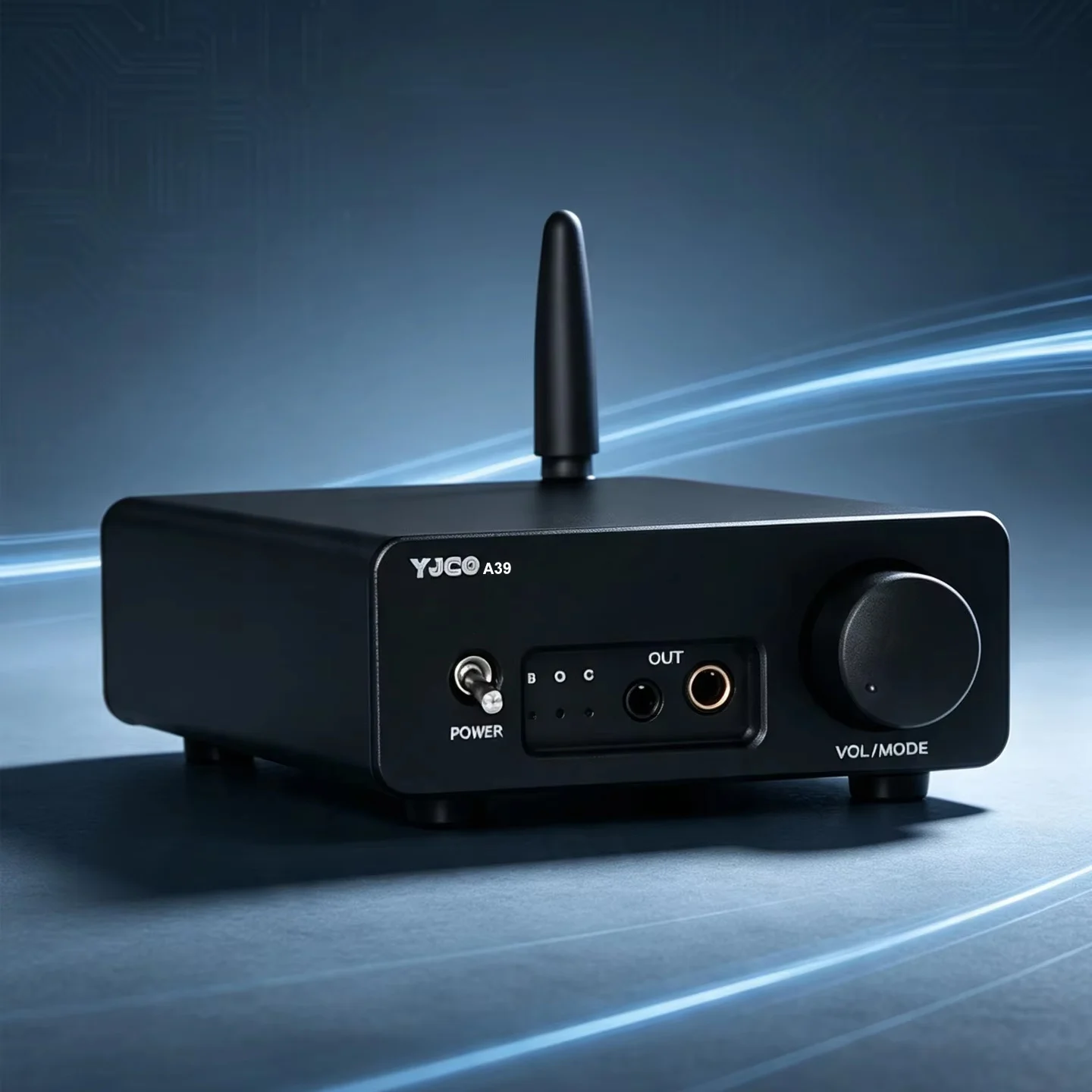YJCO DAC Kopfhörerverstärker HIFI QCC3084 Bluetooth 5.4 ES9039 Koaxial-Faser-USB-Eingang 24bit 96K DC12V Kopfhörerverstärker
