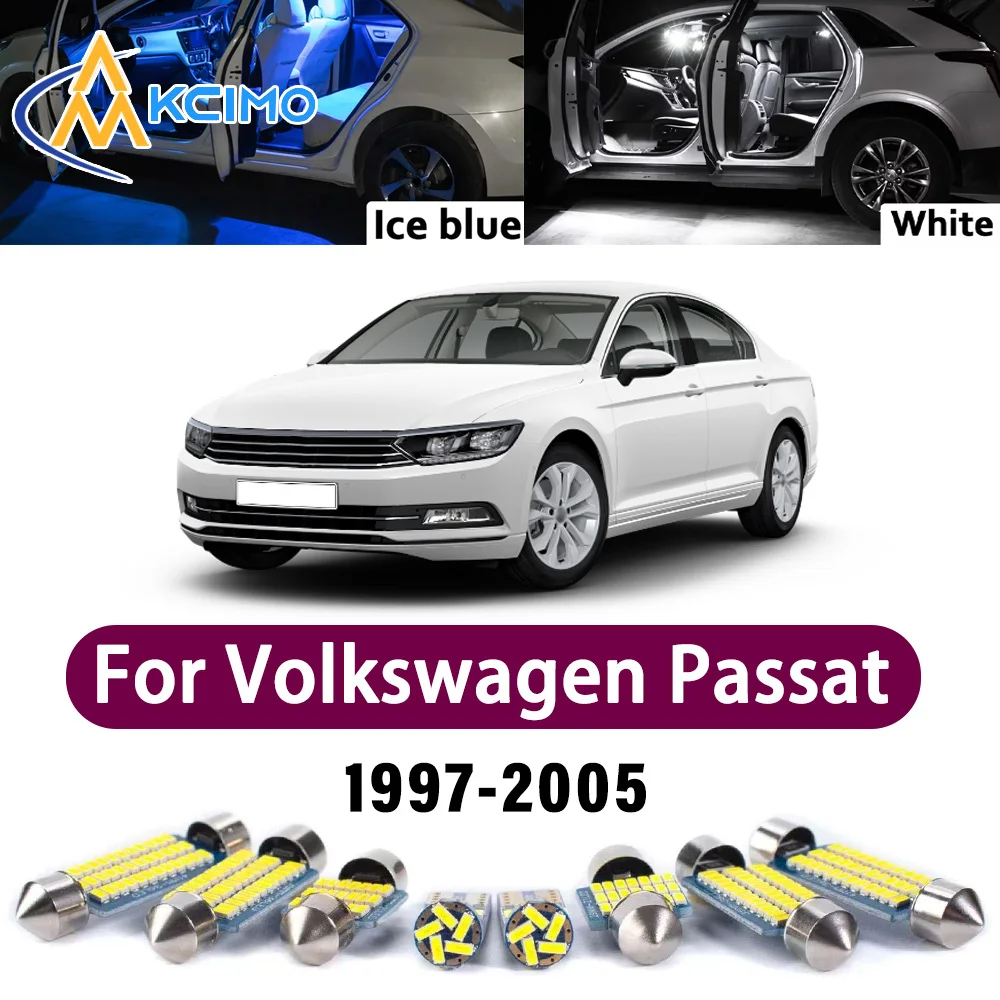 

Super Bright LED Interior Lamp Kit For Volkswagen Passat B5 1997-2005 Error Free Canbus Dome Trunk Reading Mirror Light Bulbs