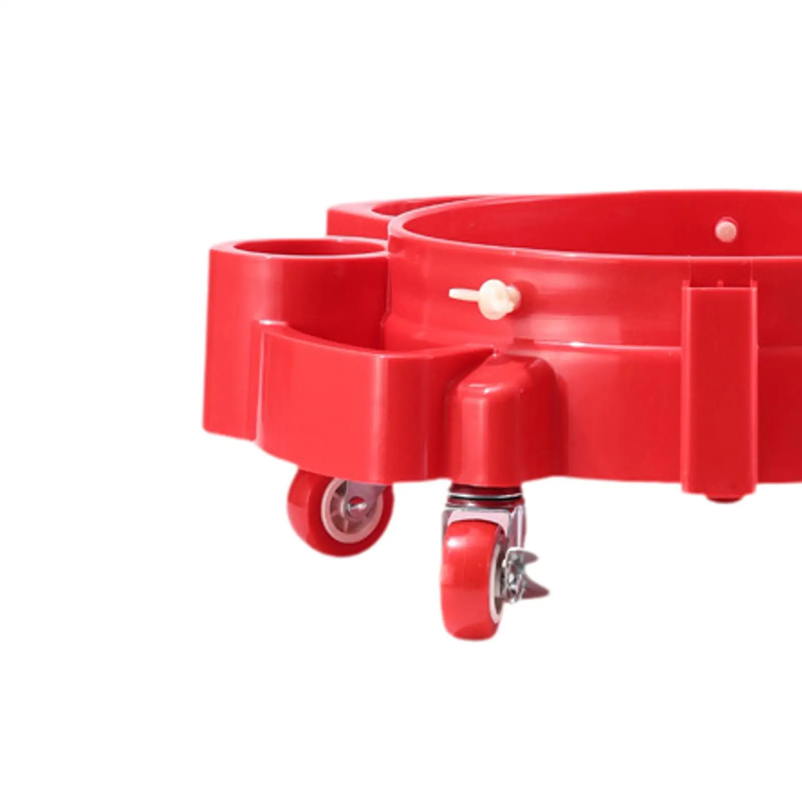 PP Material Bucket Trolly Rolling Swivel Casters Car Wash Bucket Dolly Base for Garage and Workshop Use