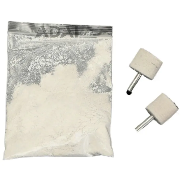 

Набор для полировки автомобильных стекол, 3 предмета: 2 полировальные насадки, шерстяной круг + 60 г тонкого полировального порошка