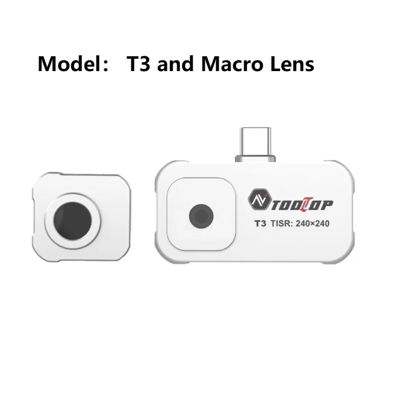 TOOLTOP T3 -20~550 ℃   Warmtebeeldcamera 25Hz Hoge framesnelheid Mobiele telefoon Warmtebeeldcamera Type-C Infraroodcamera TISR 240*240 - afbeelding 1