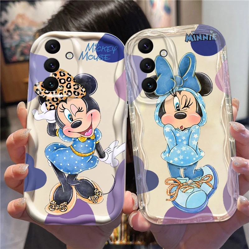 Disney tureMinnie Cute Wave 173 Cover pour Samsung, A55, A54, A53, A52, A35, A34, A33, A32, A25, A24, A23, A22, A21S, A15, A13, A14, 5G