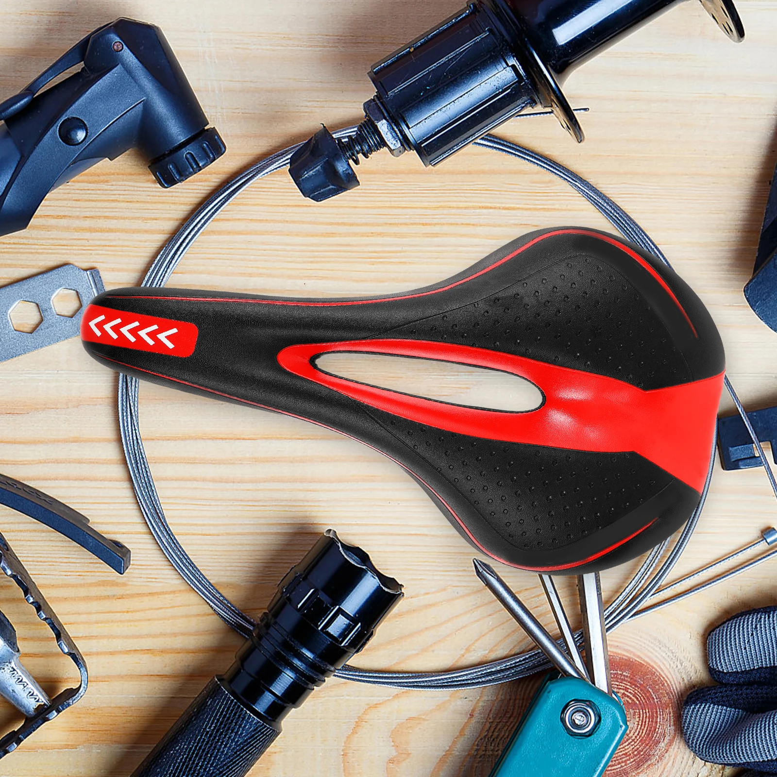 

Bicycle Seat Bike Cycling Cushion Comfortable Long Time Use Easy Wash Road Bike Saddles Adult Accessories-Men