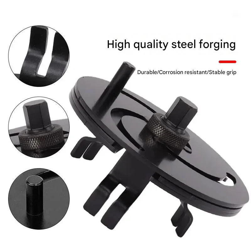 3 Jaws Adjustable Fuel Tank Lid Wrench Sender and Pump Cover Remove Spanner 87mm-170mm High-quality Steel Forging