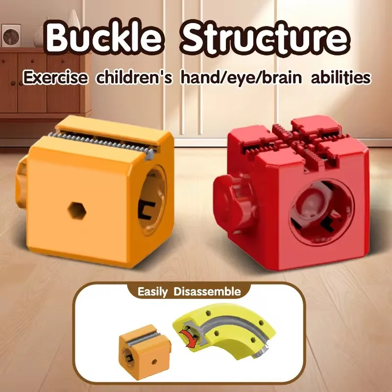 hot toy 81PCS Magical Track Train USB Rechargeable 3D Building Tracks Cube Rails STEM Educational Toys Christmas Birthday Gift