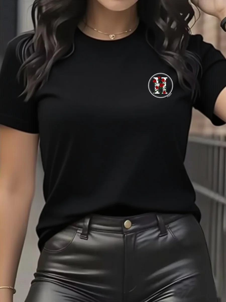 Women's T-Shirt Leisure Fashion Short Sleeve Cotton Tees High Quality Comfortable Brand T-shirt Summer Streetwear Y2k Top