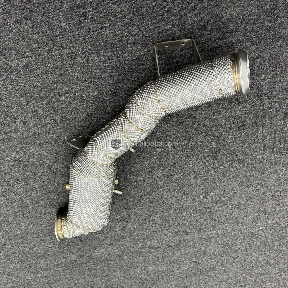 Auspuff-Downpipe für Mercedes Benz C43 2.0T W206 Edelstahl Hitzeschild Gerades Rohr Leistungs-Upgrade – Detail 5