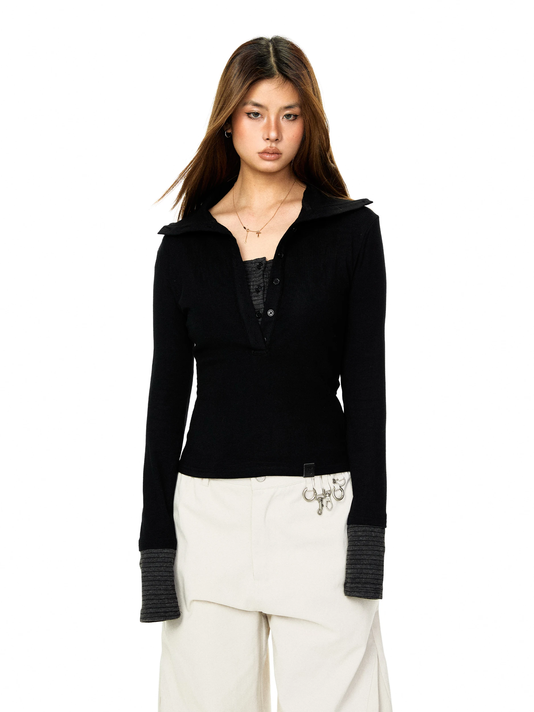 Slim Fit Long Sve Ne T-irt Women's Base irt Top Blabb Casual Sle Spring New Arrival Body a Base Layer