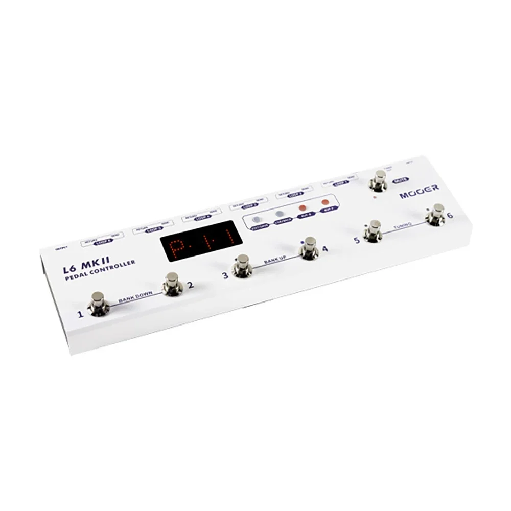 Mooer PCL6 MKII وحدة تحكم الدواسة قابلة للبرمجة مع 6 حلقات L6 أدوات الغيتار الصوتية تأثيرات دواسة باس الكهربائية