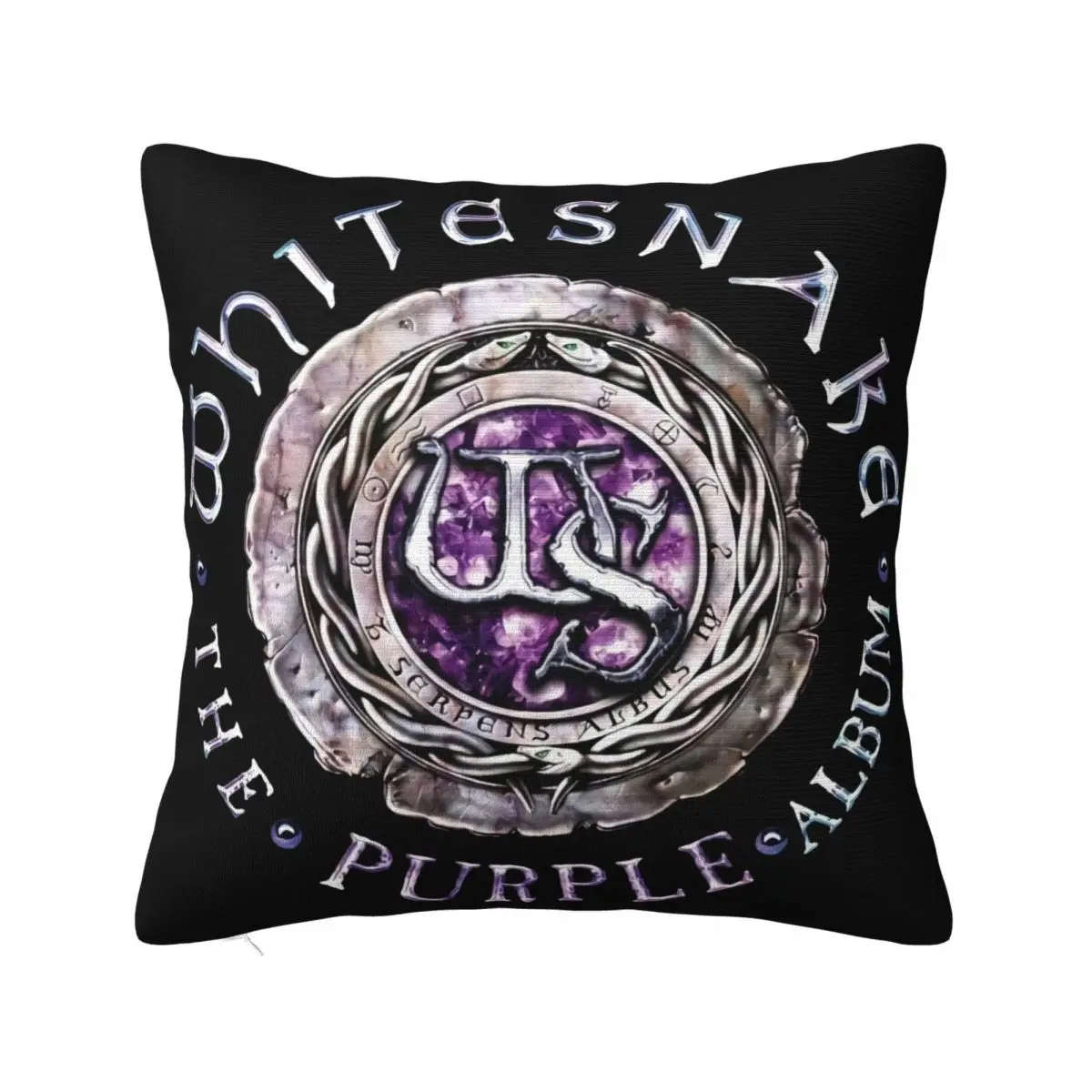 Whitesnake The Purple Album Classic Rock Band Mens Black Size S To 3Xl Music Pillow Case