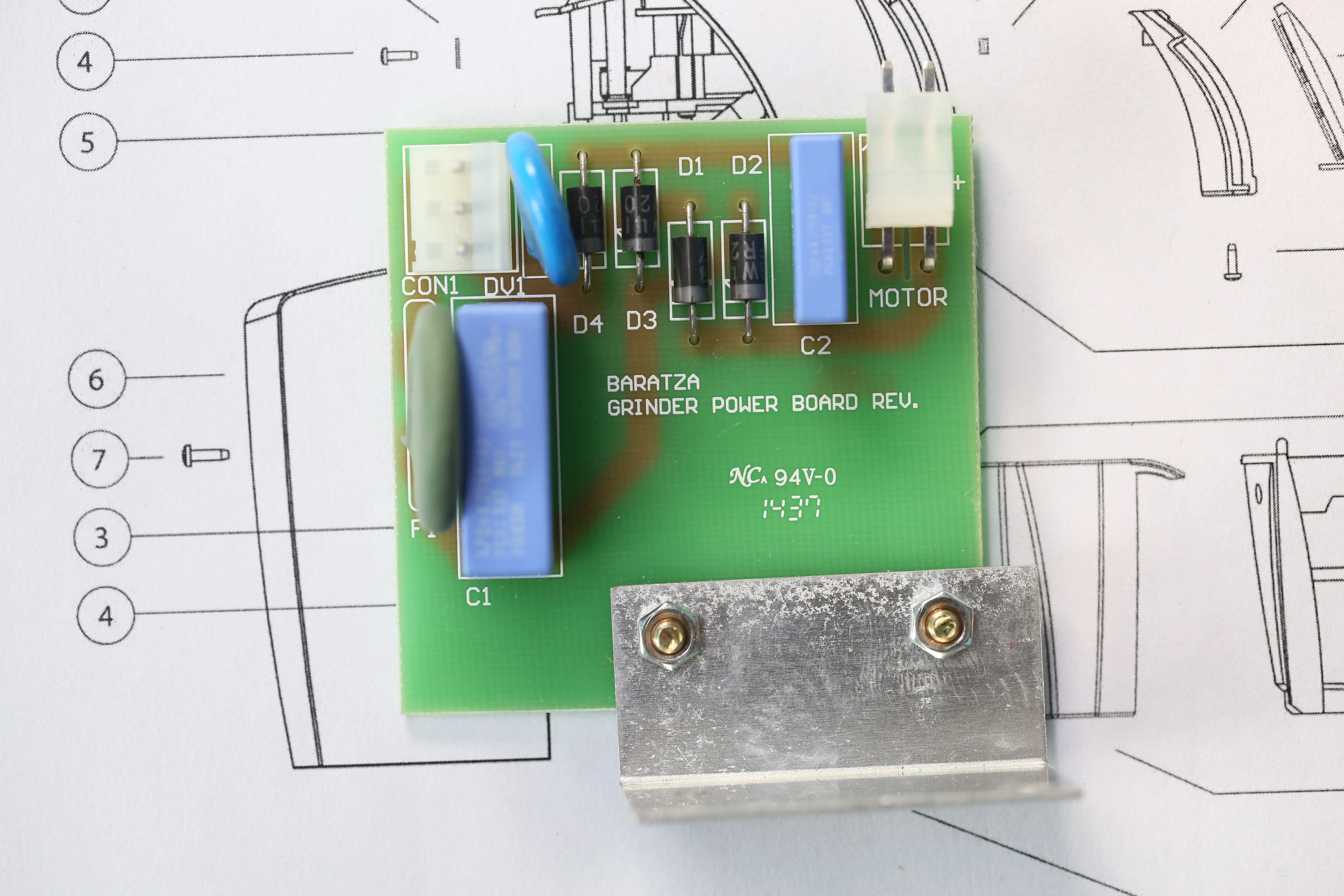 Baratza Encore/Virtuoso power circuit board original imported accessories Item No. 6083