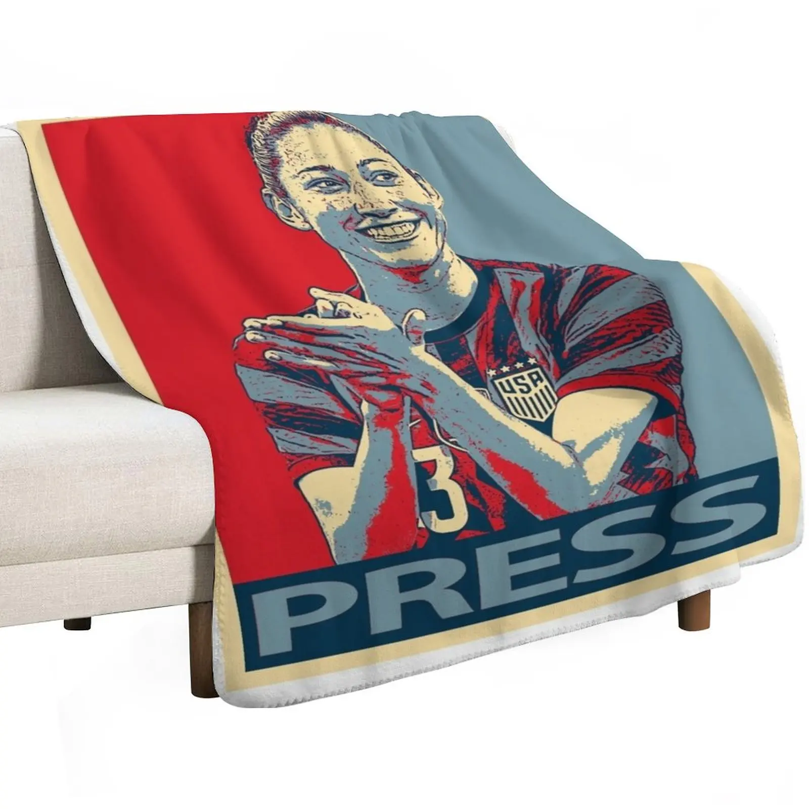 Christen Press Throw Blanket Portable Lightweight Blanket for Travel Camping