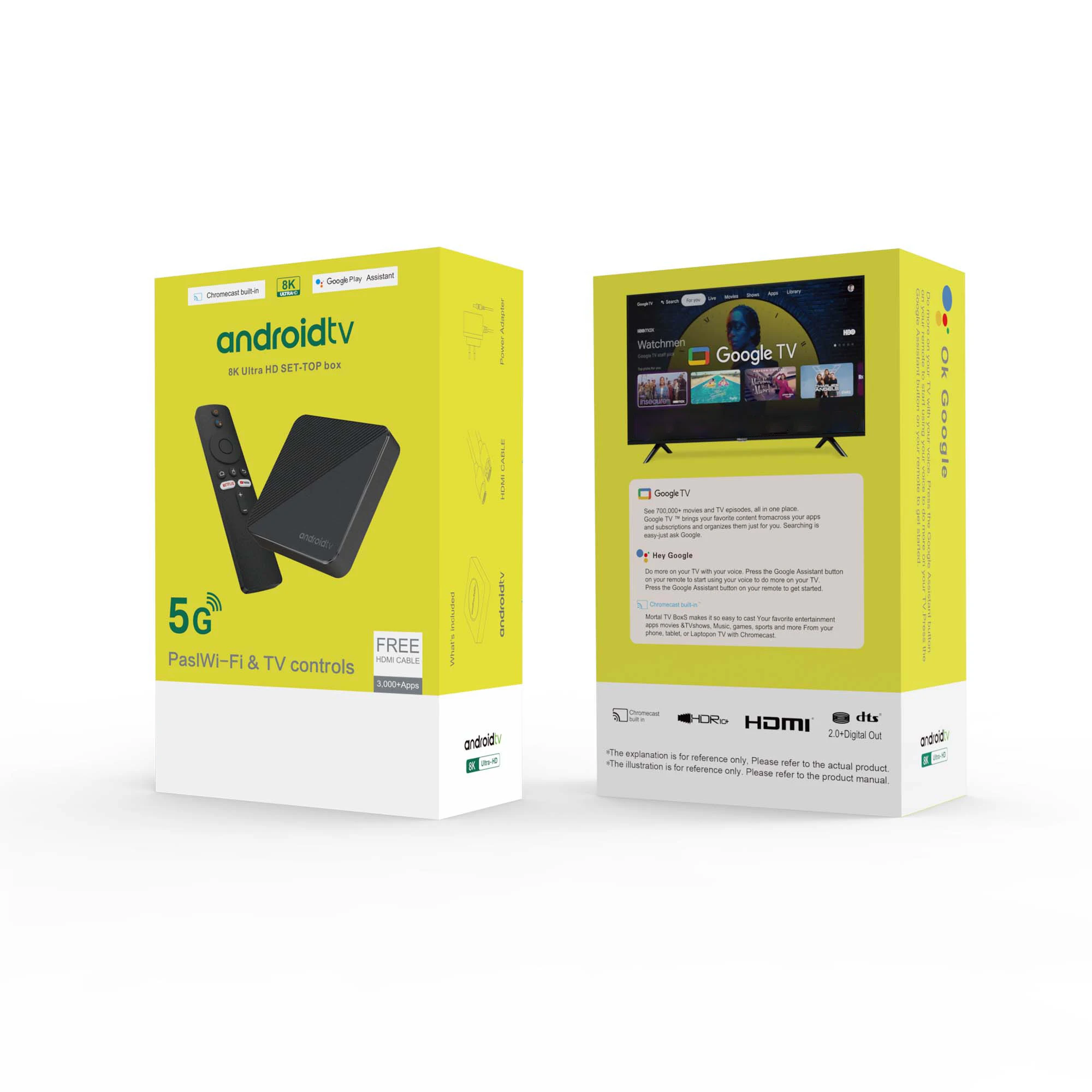 أندرويد 14 T8 صندوق التلفزيون الذكي بلوتوث 5.4 Allwinner H313 8K Ultra Dual Wifi 5G متعدد اللغات جوجل مشغل الوسائط البث الصوتي