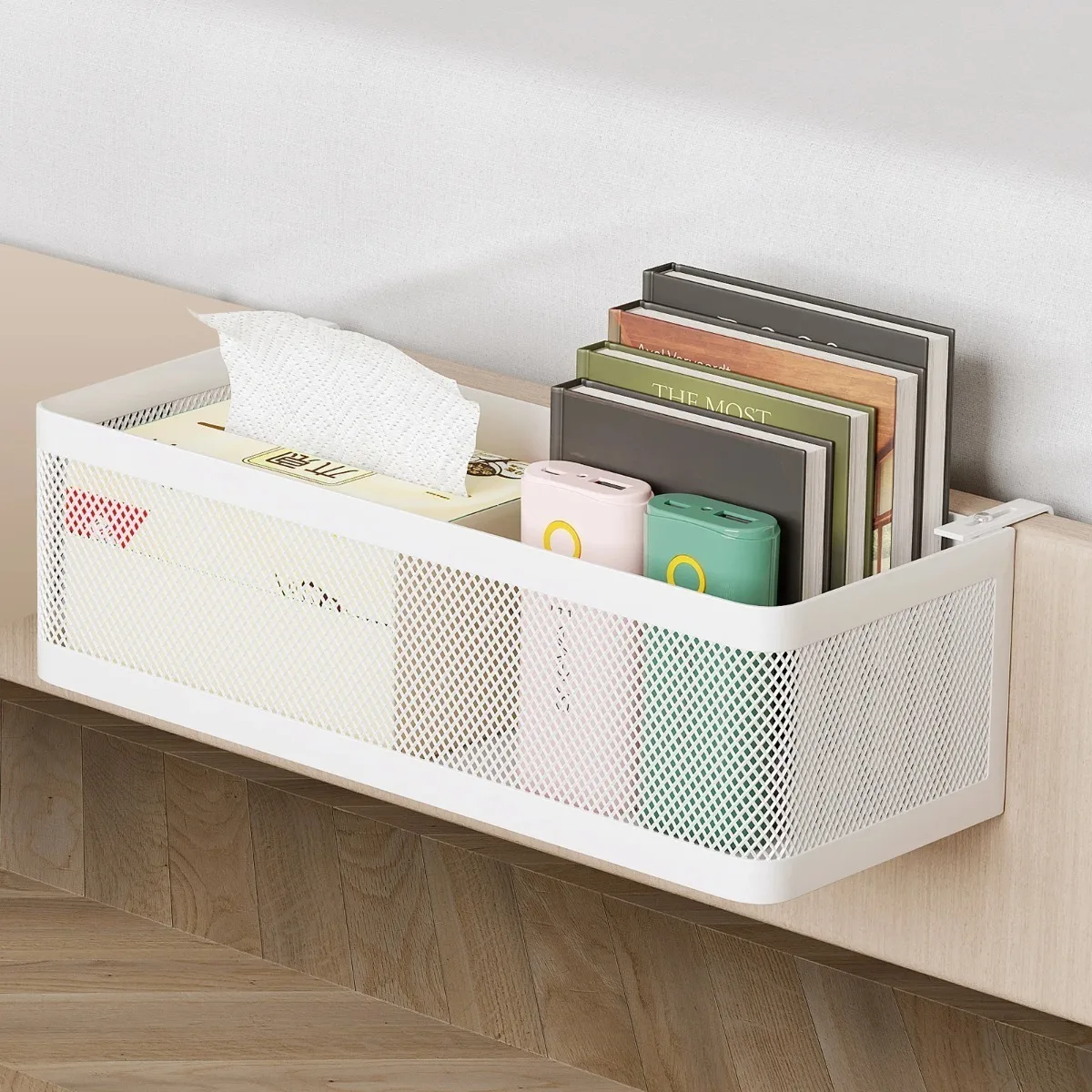 Bedside Organizer Hanging Storage Basket Bunk Bed Caddy Dorm Room Storage Bag Space Saving Bedside Holder Small Space Use