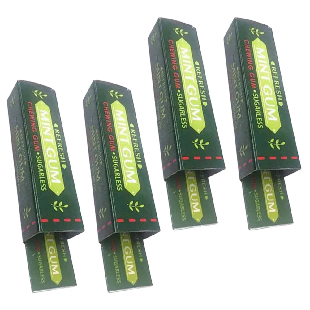 4 Pcs Set of Prank Prop Chewing Gum Toy for Halloween Fool's Day Shock Props Iron