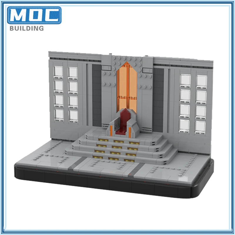 Movie Series Space Wars Galactic Empire Castle Model Throne Diorama DIY  Assembly Building Blocks Children\'s Toys Gifts