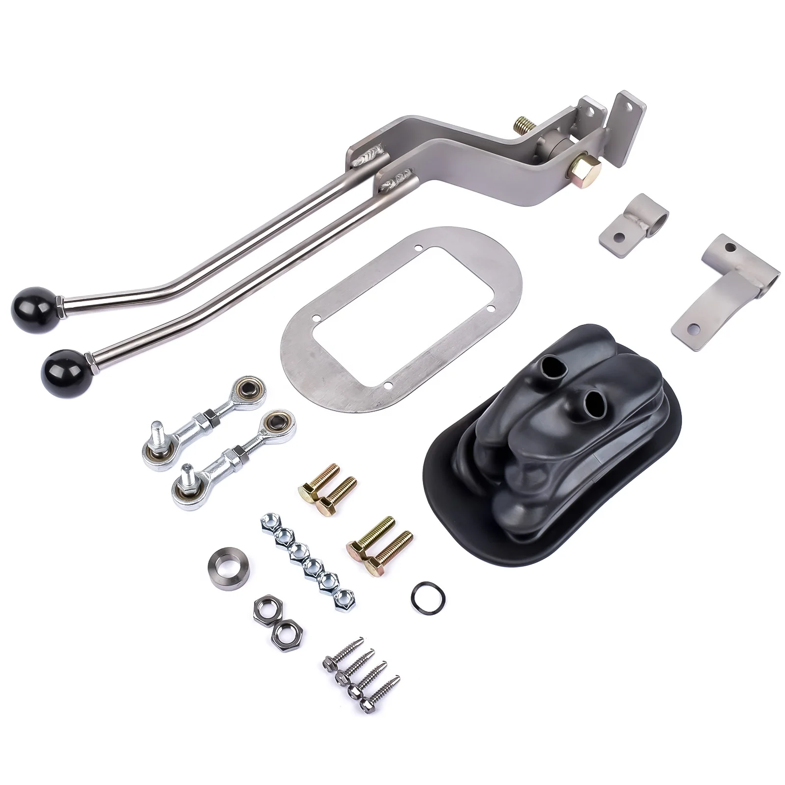 

AP02 For GM NP205 8-Bolt Stainless Twin-Stick Transfer Case Shifter w/ Boot NP205GM8