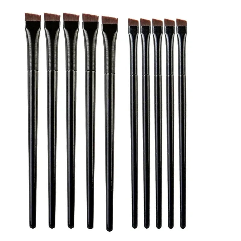 1-10PCs makeup brushes angled thin eyebrow brush flat fine eyeliner brush professional liner brow beauty make up tool