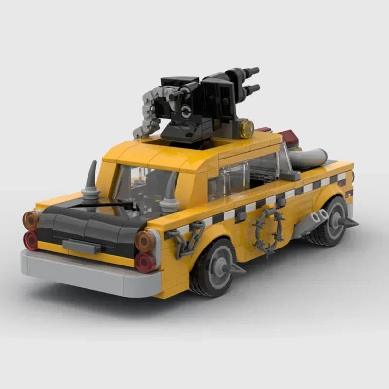 Stad Voertuig Model Moc Bouwstenen 1975, A11 Apocalypse Taxi Technologie Modulaire Blokken Geschenken Kerst Speelgoed DIY Sets Montage