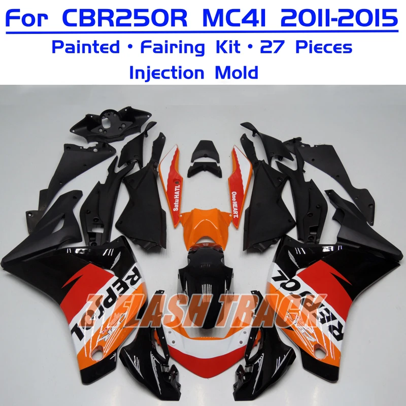 Full Fairing Kit For Honda CBR250R CBR 250R CBR250 R MC41 2011 2012 2013 2014 2015 Motorcycle Bodywork Injection Custom Color