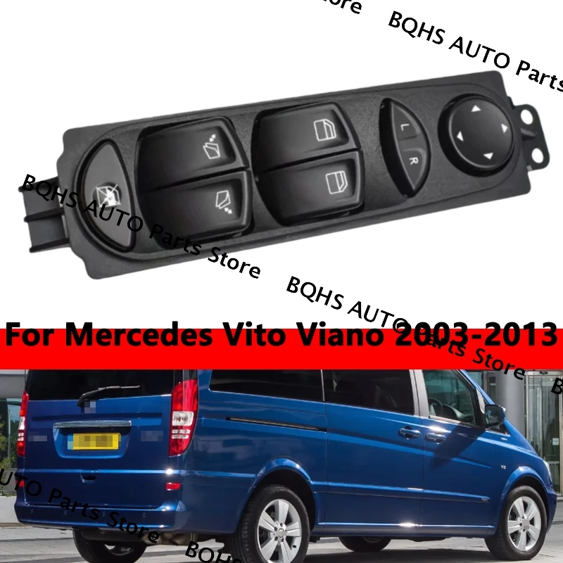 

Electric Power Window and Wing Mirror Control Switch Lifter Button For Mercedes Vito Viano 2003 2004 2005 2006 2007 2008-2013