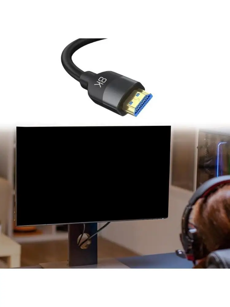 652F 2.1 HDTV Video Cable 48Gbps Fast Speed 8K 60Hz Wire For HDTVs Tablets and Gaming Consoles Extension Cord