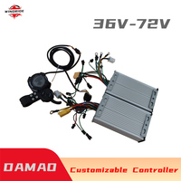 Original FLJ Electric Scooter Knuckle Throttle Switch DAMAO MA01 LCD Display 36V 48V 52V 60V 72V High Speed Motor Controller