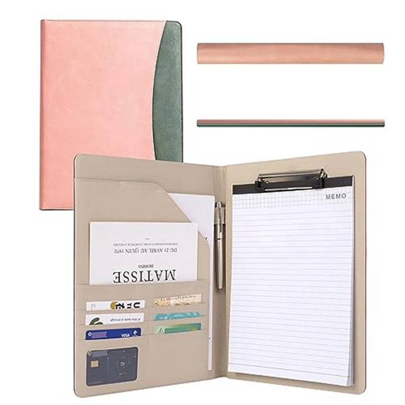 Clipboard Folder Combination, Storage Clipboard With Cover Suitable For Business School Office Meeting Notepad Plywood