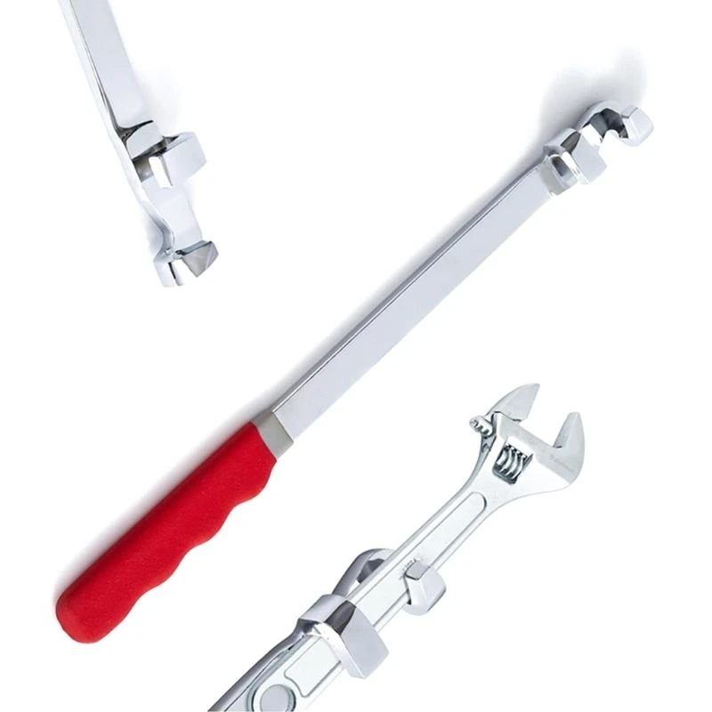 

Sturdy Wrench Extension Tool Accessory 15Inch Stainless Steel Wrench Extension Tool for Hard to Reach Areas .Y1QB