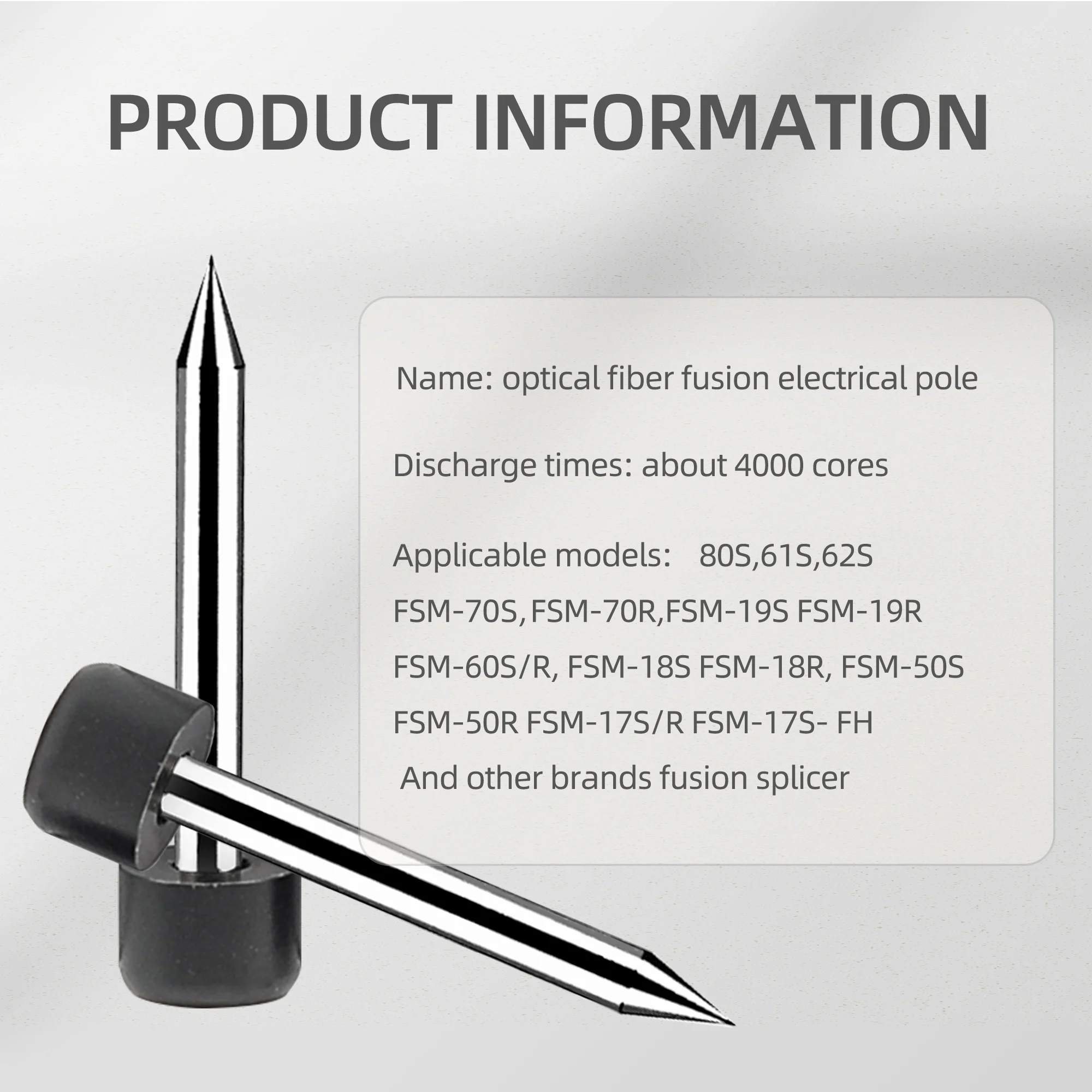 KELUSHI Applicable to model  FSM 22 50 60 80S Fibra Optica Electrodes For Fiber Optic Fusion Splicer Splicing Machine