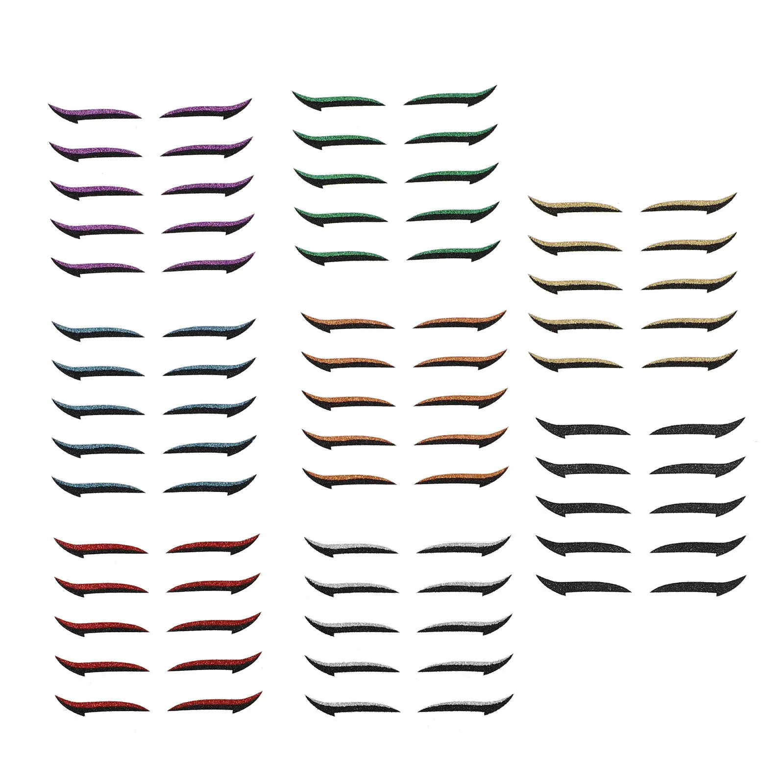 40Pairs Double Eyelid Strips Eyeliner Stickers Reusable Self Adhesive Eye Makeup Stickers Instant Invisible Cat Eyes Makeup