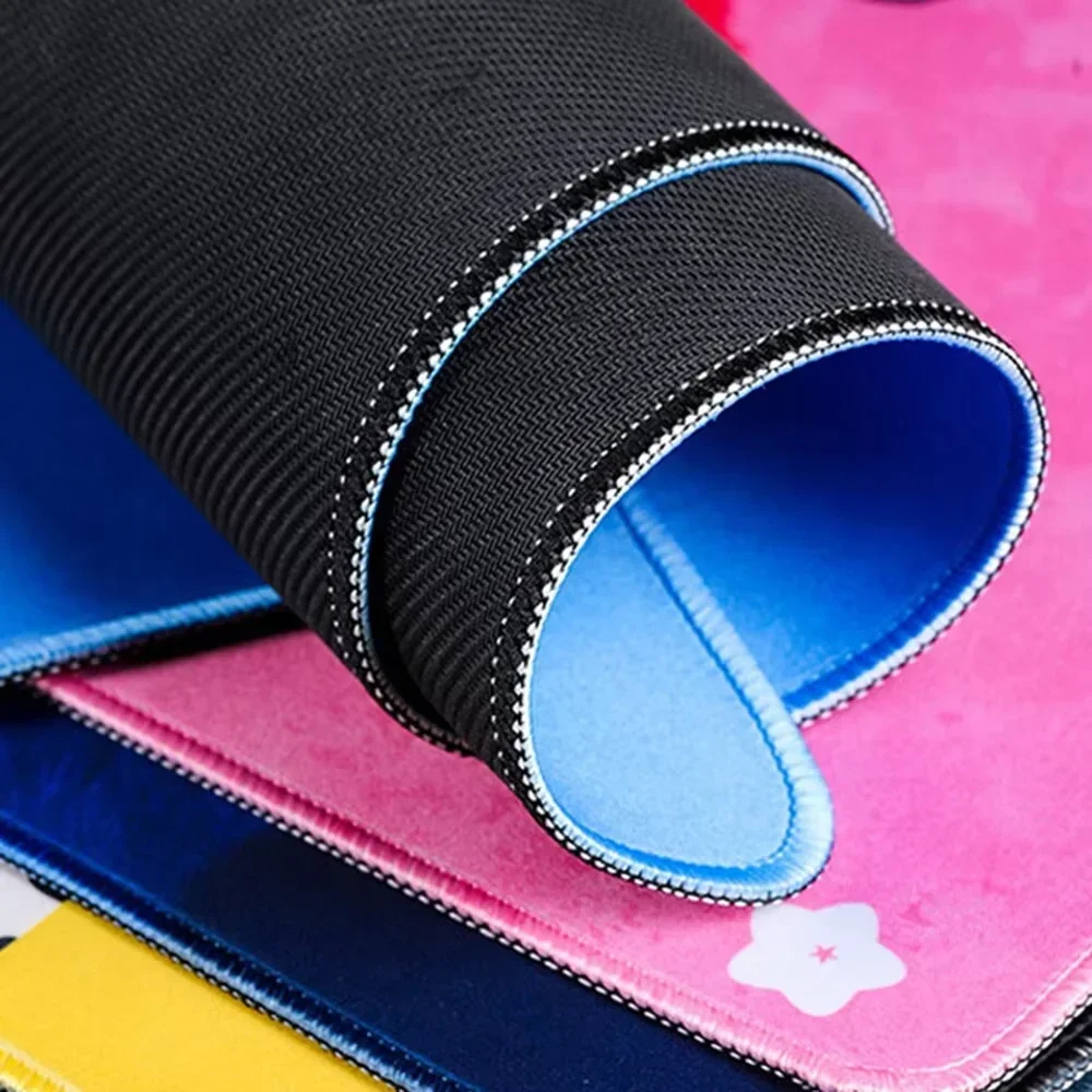 Kleurrijke muismat gamer toetsenbord kantooraccessoires mousepad 900x400 computer tafelkussen bureaumat bureau gaming desktop blauw