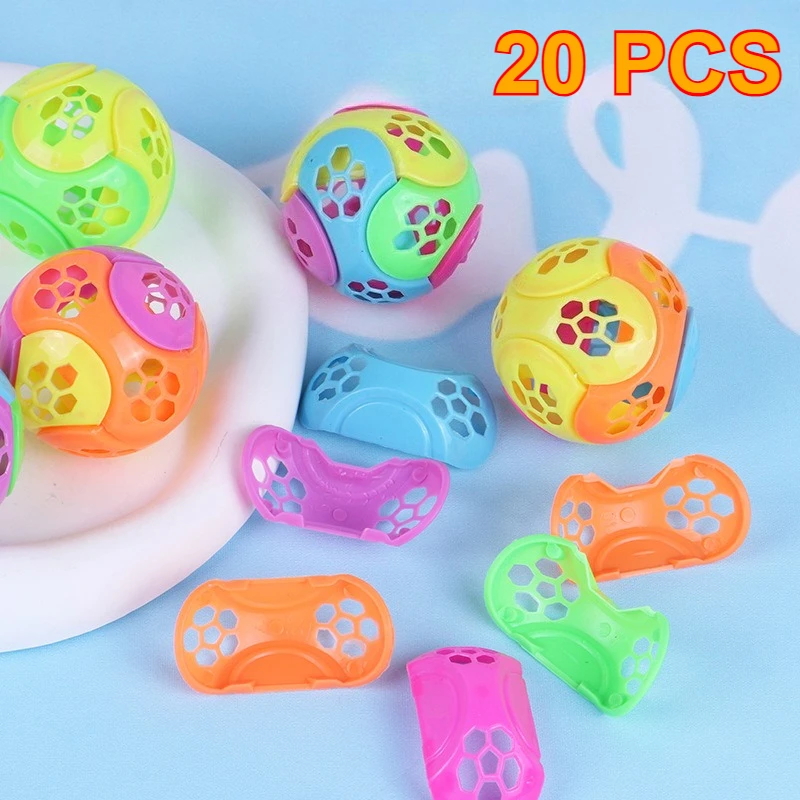 10/20PCS Puzzle Plastic Building Blocks Combination Toy Ball Montessori Education Toys Interconnecting Blocks Kid Children Toys